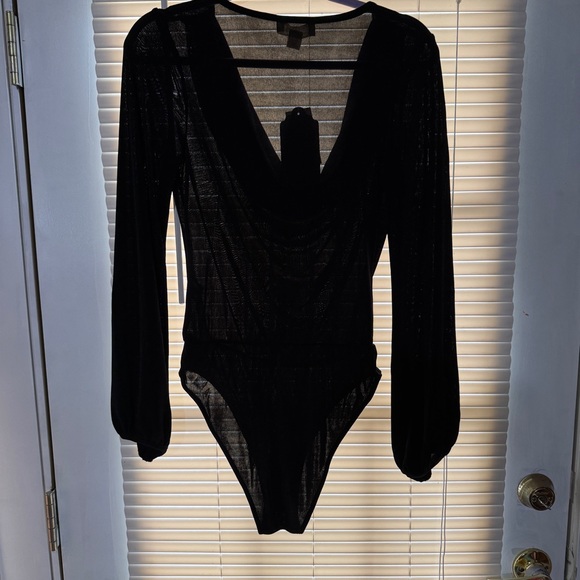 NWT Band Of The Free AGGIE BLACK COWL NECK BODYSUIT Medium - Picture 14 of 15